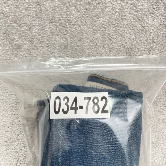 Hudson Nico Straight Denim Jeans Women 28 Blue Ankle Slit Stretch Mid Rise 31x28 - Picture 13 of 13